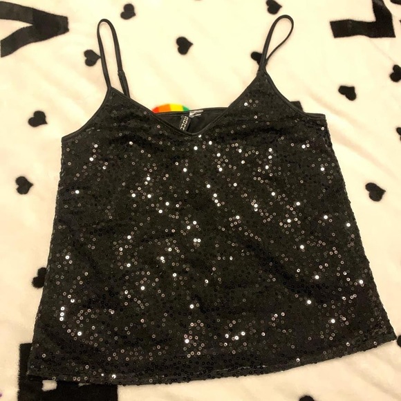 H&M Tops - y2k sequin camisole